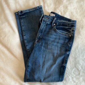 Good American cigarette ripped jeans